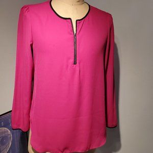 Zac & Rachel XL Pink 1/4 zip top
